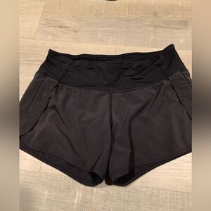 Deep charcoal Lululemon hotty hot Shorts